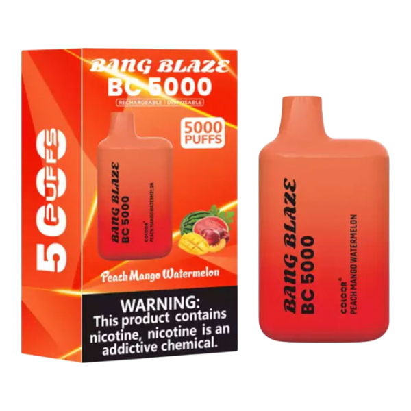 Bang Blaze Peach Mango Watermelon 5000 Puffs