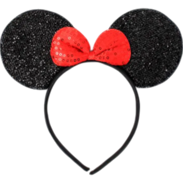 Fs Aliceband Mickey Mouse Black & Red