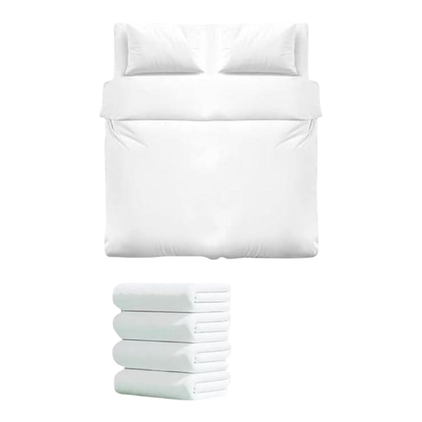 4.Season Business Trip Disposable Bed Sheet & Pillow Case Cover (220X240Cm)-(50X80Cm)-0419