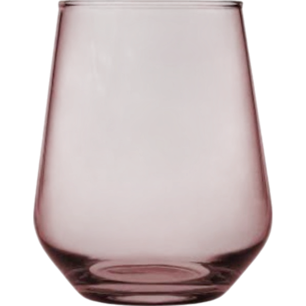 Pasabahce Allegra Stemless Glass Pink 6Un 425Ml