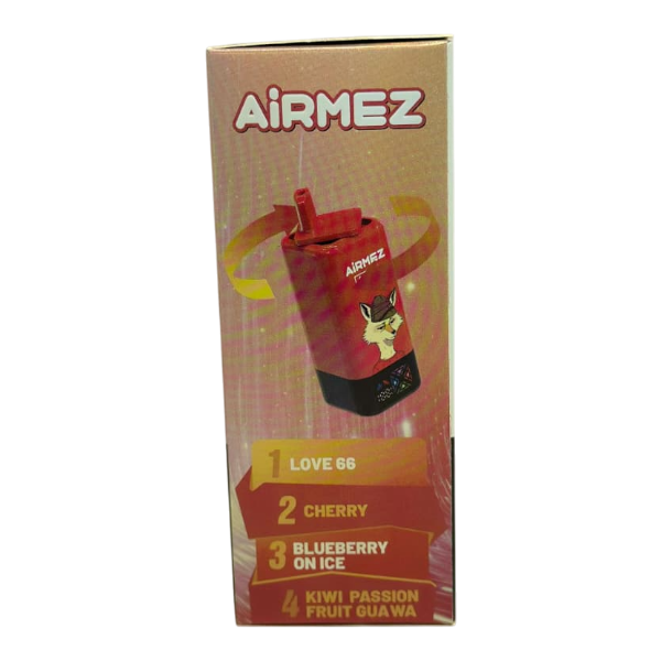 Airmez Vape Love 66, Cherry, Blueberry, Kiwi Guava 120000 Puff