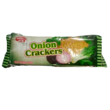 Owen's Onion Cracker Biscuit 200G