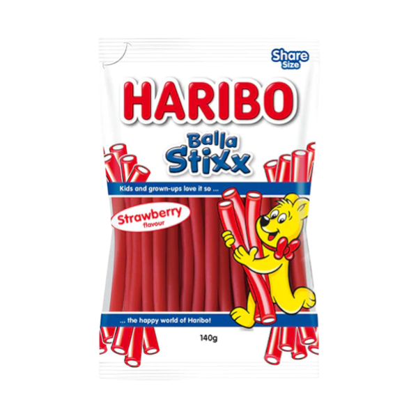 Haribo Balla Stix Strawberry Flavor 140G