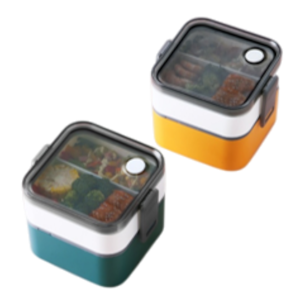Bento Lunch Box 1/2 Layer 1350Ml