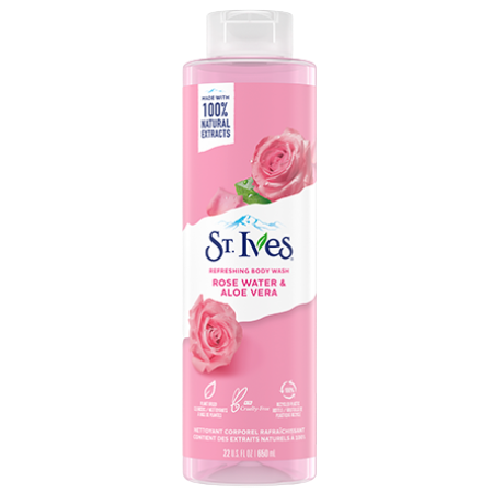 St Ives Bath Rose Water & Aloe 650Ml