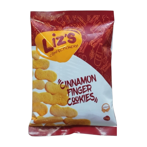 Liz's Confectionery Cinnamon Finger Cookies 50G
