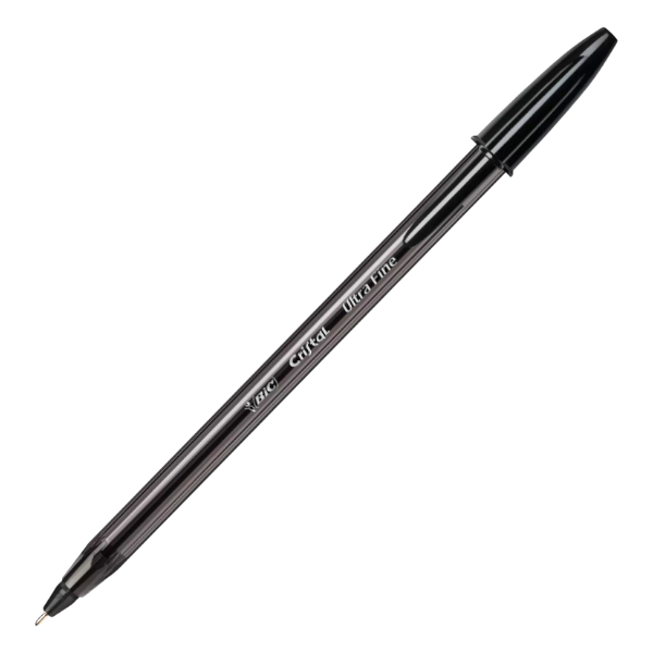 Bic Cristal  Ultra Fine Point Pen Black Ink 1Un
