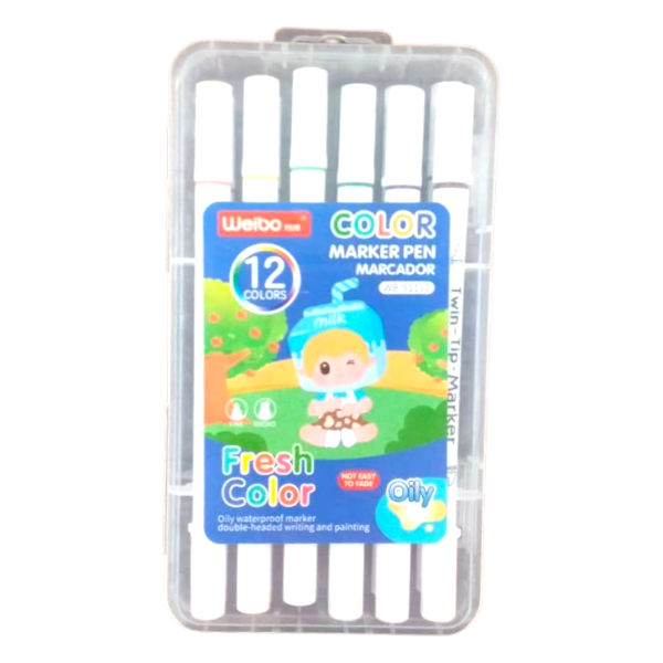 Weibo Pen Marker 12Colors Wb-51112
