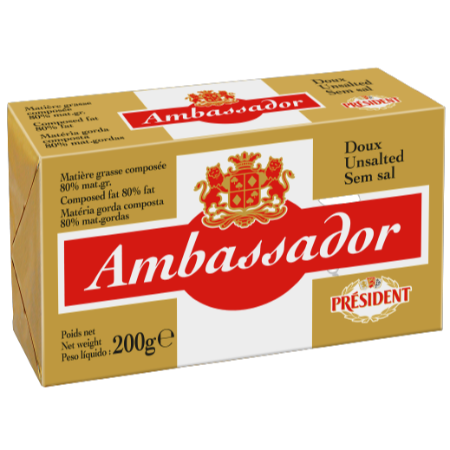 Ambassador Butter Unsalted 200G