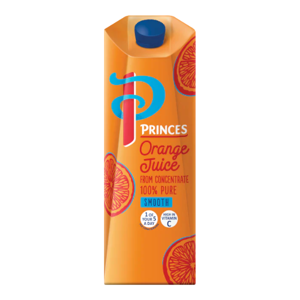 Princes Orange Juice From Concentrates 1Ltr