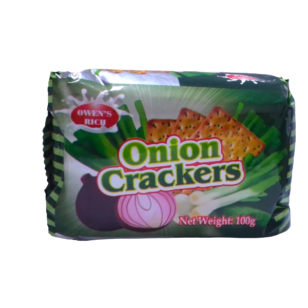 Owen's Rich Onion Crackers Biscuit 100G