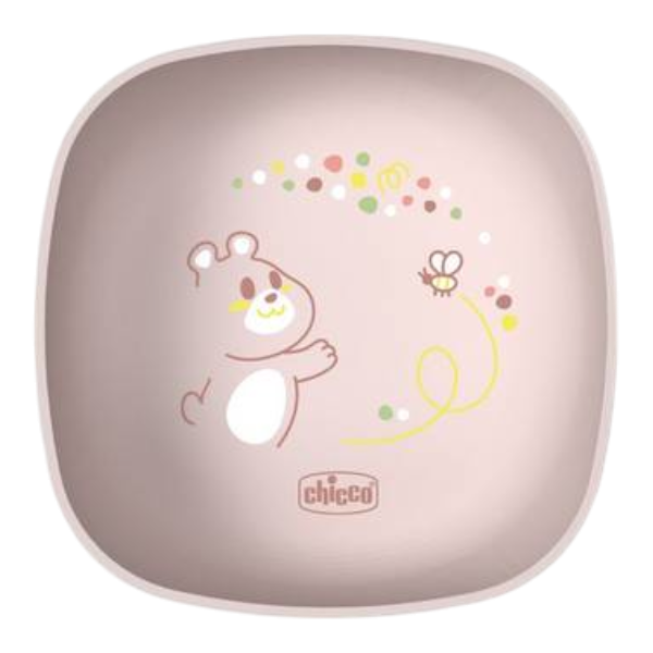 Chicco Baby Bowl With Lid Pink 6 Months +