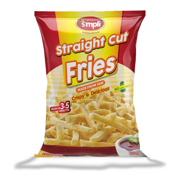 Sympli Straight Cut Yam Fries 500G