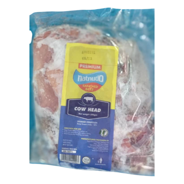Natnudo Processed Cow Head 500G