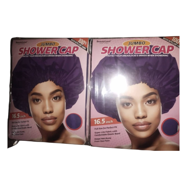 Beautyland Jumbo Shower Cap Purple Color 16.5 Inch