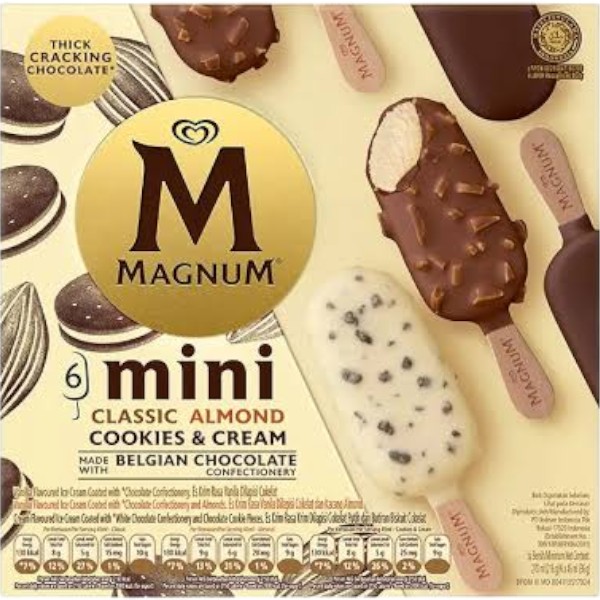 Magnum Mini Classic Almond Cookie & Cream 270Ml