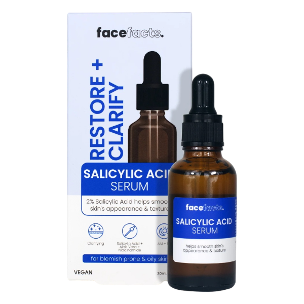 Facefacts Restr+Clr Salicylic Acid Serum