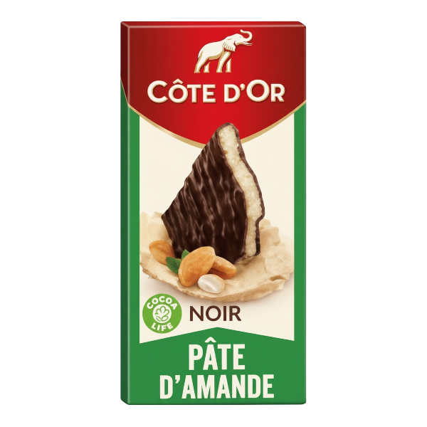 Cote D'or Dark Chocolate Bar Filled With Almond Paste 150G