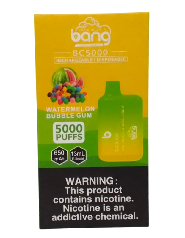 Bang Watermelon Bubble Gum 5000 Puffs