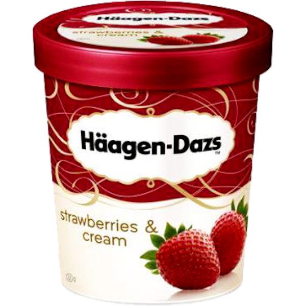 Haagen - Dazs Strawb Cream Ice Cream 460Ml