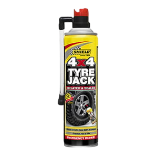 Shield Tyre Jack Inflater & Sealer 4X4 500Ml