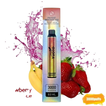 Yuoto 3000 Puffs Strawberry Banana Ice