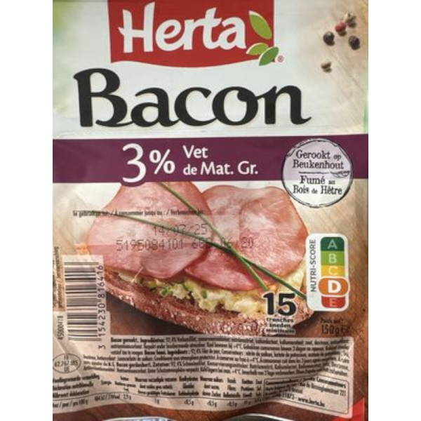 Herta  Bacon Slices 150G