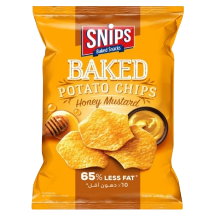 Snips Chips Baked Less Fat Honey Mustard 62G