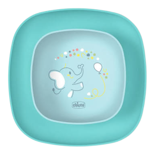 Chicco Baby's Dish Set Blue 12 Months +