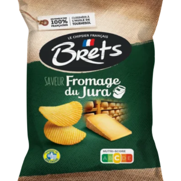 Brets French Jura Cheese Chips 125G